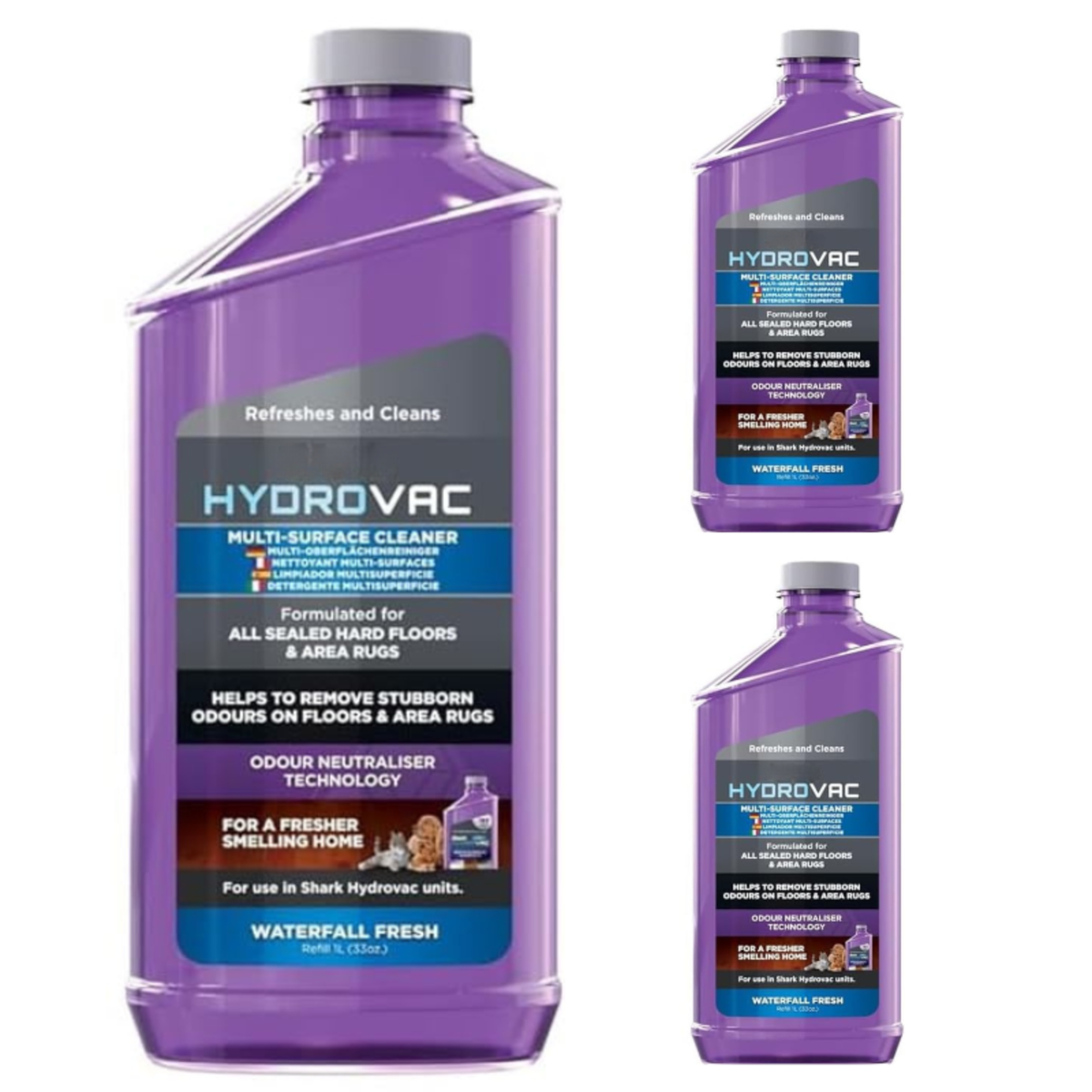 3 recharges de nettoyant multi-surfaces 1L
