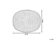 Pouf coton beige